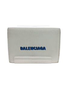 BALENCIAGA◆2つ折り財布/レザー/GRY/レディース/594312・9064・V・584046