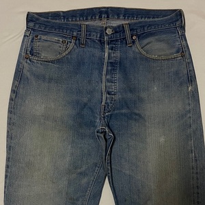 70S LEVIS リーバイス501 66前期 裾ユニオンスペシャル 実寸W約34～35インチ リペア済み【検索501XX 502 606 501 