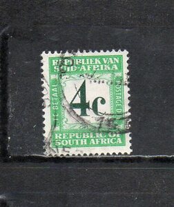 174067 南アフリカ 1967年 不足料切手 数字 4c