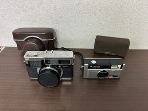 フジカ FUJICA フィルムカメラ 2つまとめて 昭和レトロ 当時物 FUJICA35-EE POCKET FUJICA FLASHAW FUJINON WIDE20 ジャンク/F-1