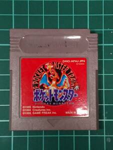 ジャンク扱い　ゲーム　ポケットモンスター（赤・中古）