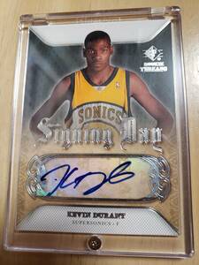 Rookie SP サイン 2007 -08 UD Threads SigningDay KEVIN DURANT Auto RC / ケビン デュラント Autograph Seattle Supersonics NIKE KD NBA