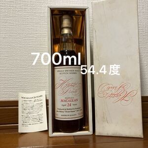 マッカラン 24年　70年代蒸留　カスクストレングス　700ml 54.4度　専用箱付　MACALLAN ジョンミルロイ　オールドボトル