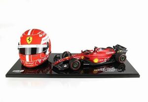 1/18 BBR フェラーリ F1-75 ルクレール バーレーンGP 優勝 ヘルメットセット 37台限定