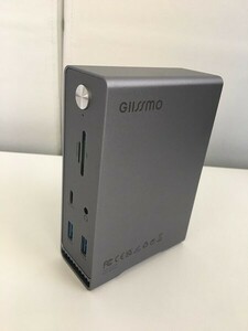 1円スタート GIISSMO ドッキングステーション Macbook Pro Air type c Dock USB C 14-IN-2トリプルディスプレイ対応 シルバー A08806