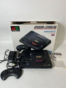 【1円スタート】【ジャンク品】 SEGA セガ MEGA DRIVE メガドライブ 16-BIT model HAA-2510 s/n A10527349 ゲーム機 コントローラーあり