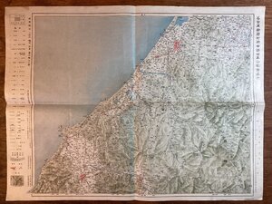 LL-7748■送料込■ 名古屋 新聞 中部 分割 図 第六 金沢 周辺 地図 1924年 10月 石川県 飛騨 越前 加賀 印刷物 /くFUら