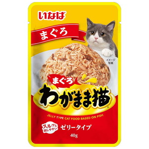 （まとめ買い）いなばペットフード わがまま猫まぐろパウチ まぐろ 40g TCR-21 猫用フード 〔×48〕