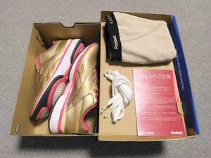 Reebok ②点まとめ EASYTONE GO OUT SIDE Ⅱ スニーカー 24.5 38 ゴールド ピンク ハーフパンツ スパッツ ウォーキング エクササイズ 中古