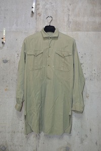 サンフォー　フレンチ　ヴィンテージ　SANFOR　FRANCE　VINTAGE　ロング　グランパ　シャツ D1217