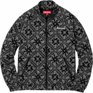 希少★新品本物【黒★L】★ Bandana Track Jacket バンダナ トラックジャケット 正規店購入 シュプリーム 限定品 入手困難 Supreme 2018S/S