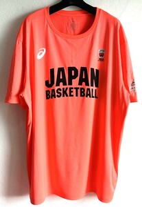 アシックス　バスケットボール日本代表　支給品　半袖練習着　6XL　紙タグ付　ウォ―ムアップ　プラクティス　シャツ