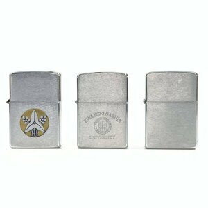 ZIPPO ヘアライン各種 3点セット [ 1975年製 / 1981年製 / 1985年製 ] ジッポーライター＊簡易検査品