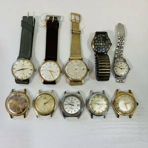 アンティーク ジャンク 腕時計 まとめ売り 10個 CITIZEN RADO BUSER Orient Showerproof Olympia SEIKO EDOX 等 ジャンク④