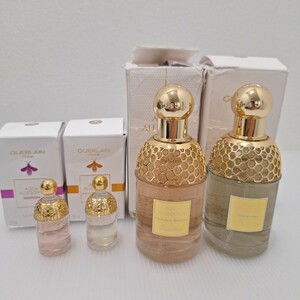 D(0920c1)GUERLAIN ゲラン アクアアレゴリア テアズーラ/ネロリアビアンカ/ 他 オーデトワレ まとめ 計4本 75ml ×2 / 7.5ml×2 ミニボトル