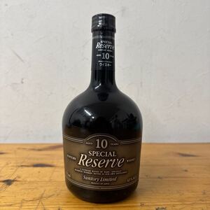 UTZ265 SUNTORY ウイスキー スペシャル リザーブ 10年 容量750ml 度数43% 古酒 未開栓 SPECIAL RESERVE AGED 10YEARS 未開封　現状品