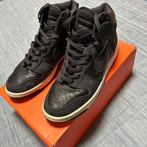 NIKE DUNK HIGH ナイキ ダンク ハイ 初期復刻 黒紫 裏ダンク 630335-501 27.5cm 本体のみ レア！ 