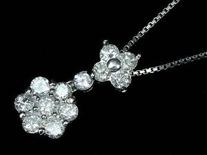 ML14289S初売り【1円～】新品【RK宝石】《Diamond》 リュクスな輝き!! 極上ダイヤモンド 1.04ct Pt900 Pt850 高級ネックレス ダイヤ