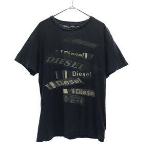 ディーゼル プリント 半袖 Tシャツ S ブラック系 DIESEL メンズ