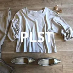 週末限定価格！ PLST グレージュカットソーM