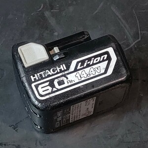 中古品 日立工機 HITACHI 純正 14.4V 6.0Ah リチウムイオン蓄電池 BSL1460 バッテリ 充電池 ハイコーキ HiKOKI ①