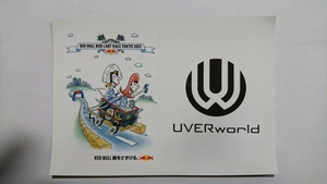 【送料110円】UVERworld ステッカー RED BULL ウーバーワールド TYCOON 7㎝×10cm