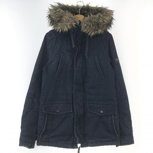 【中古】Abercrombie＆Fitch ミリタリージャケット S ネイビー アバークロンビーアンドフィッチ[240010440897]