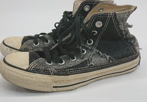 ◇ CONVERSE オールスター クラッシュパッチド 1CK672 ハイカット スニーカー サイズ23.5cm ブラック系 レディース E