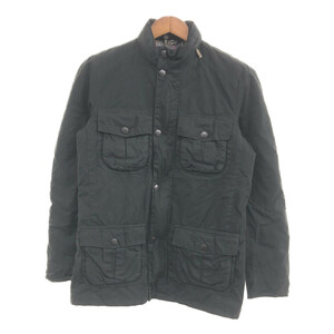 Barbour バブアー CORBRIDGE WAX JACKET オイルドジャケット 防寒 ユーロ ブラック (メンズ M) 中古 古着 P6627