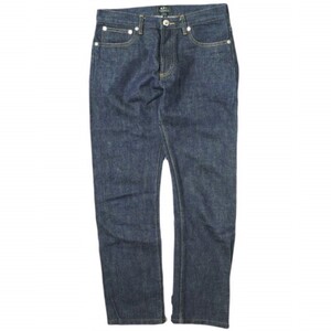 A.P.C. アーペーセー PETIT STANDARD DENIM プチスタンダードジーンズ 28 Indigo 赤耳 セルビッチ デニムパンツ ボタンフライ g18039