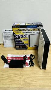 「美品」NEC Aterm PA-WX11000T12 WiFi6E WiFiルーター 無線LAN ipv6対応 10ギガ有線x2 トライバンド 高速ルーター