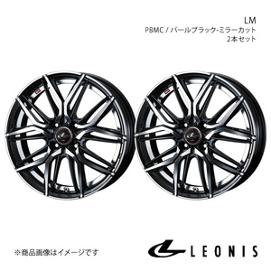 LEONIS/LM ヴィッツ 90系 RS 16インチ車 アルミホイール2本セット【17×6.5J 4-100 INSET50 PBMC】0040801×2