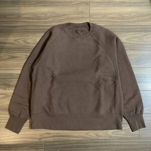 2021 a/w ENGINEERED GARMENTS Raglan Crew-Cotton Heavy Fleece-brown エンジニアードガーメンツ ラグランクルー フリース スウェット