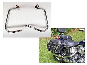 〇送料無料 高品質 サドルバッグガード レールクラッシュバー for Harley Softail FLST FLSTC FXST2000-2012 2001 2002 2003 2004【a1822】