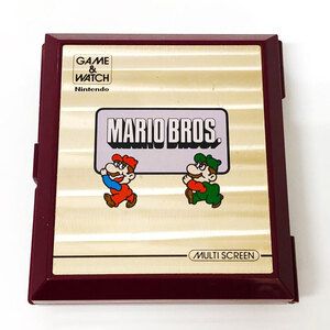 《ジャンク扱い》動作品 ゲーム&ウォッチ マリオブラザーズ GAME&WATCH Mario Bros. MULTI SCREEN《ゲーム・山城店》◆R426