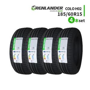 4本セット 185/60R15 2024年製造 新品サマータイヤ GRENLANDER COLO H02 送料無料 185/60/15