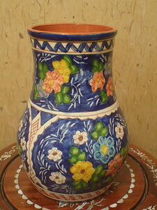 オランダ 花瓶 花入 花柄 陶器 伝統工芸品 レトロ アンティーク