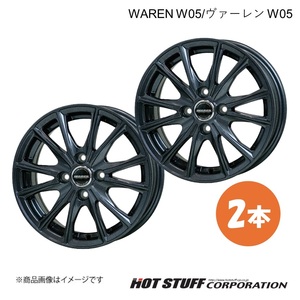 WAREN W05/ヴァーレンW05 コルト Z2#A ホイール 2本【14×5.5J 4-100 INSET38 ガンメタリック】HOT STUFF