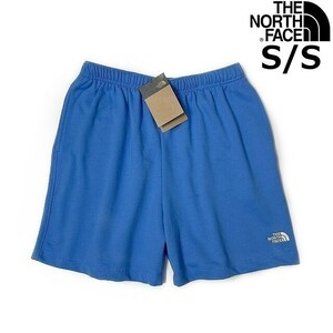 1円～!売切!【正規新品】THE NORTH FACE◆SIMPLE LOGO FLEECE SHORT ショートパンツ US限定 ロゴ刺繍 キャンプ ランニング(S)青 190110-5