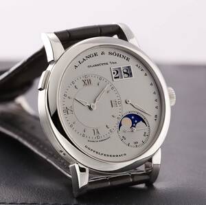 ★A.LANGE & SOHNE★A.ランゲ＆ゾーネ Lange 1 ランゲ1 109.025 ムーンフェイズ プラチナ最高級腕時計 希少美品！！入手困難！！