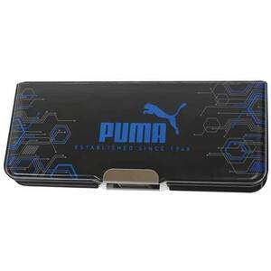 （まとめ買い）クツワ PUMA(プーマ) ピッタントン マグネット筆入れ 2ドア 筆箱 ペンケース ブラック CH053H〔×3〕