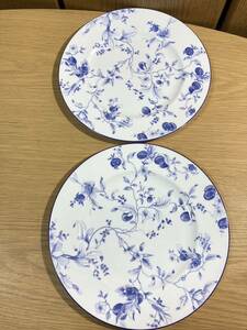 ▼ウェッジウッド≪ブループラム プレート ２枚≫約27cm WEDGWOOD 大皿 ディナープレート 皿