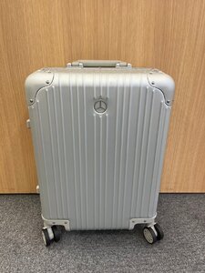 【EKA3516MY】 Mercedes-Benz メルセデスベンツ アルミ スーツケース キャリーケース シルバーカラー 横約36cm 縦約46cm