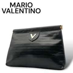 MARIO VALENTINO クラッチバッグ レザー ブラック 高級