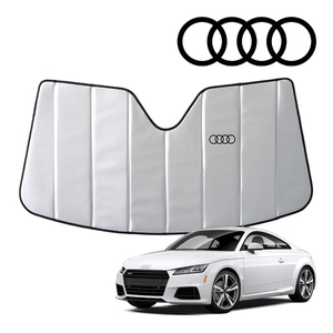 USアウディ純正 専用設計 AUDI ロゴ入 サンシェード 吸盤不要 折りたたみ式 アウディ TT/TTS FV系 クーペ/ロードスター