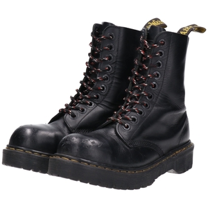 古着 ドクターマーチン Dr.Martens 厚底 スチールトゥ 10ホールブーツ 英国製 UK5 レディース23.5cm /saa009561 ss2501_30