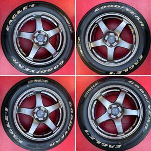 ENKEI PF05 エンケイ　PF05FJ1　１７インチ　17X7J+45　GOODYEAR　1 NASCAR ナスカー 215/60R17C109/107R　215/60R17　４本セット（6/302）