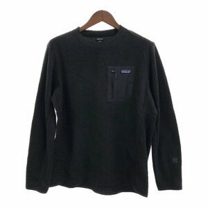 patagonia パタゴニア R1 エアクルー フリース トップス アウトドア キャンプ ブラック (メンズ L) 中古 古着 P9060