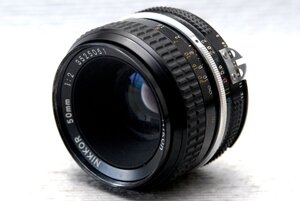 Nikon ニコン 純正 NIKKOR 50mm 高級単焦点レンズ 1:2 (Ai) 超希少品