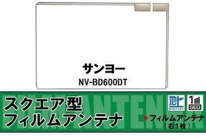 スクエア型 フィルムアンテナ 地デジ サンヨー SANYO 用 NV-BD600DT 対応 ワンセグ フルセグ 高感度 車 高感度 受信